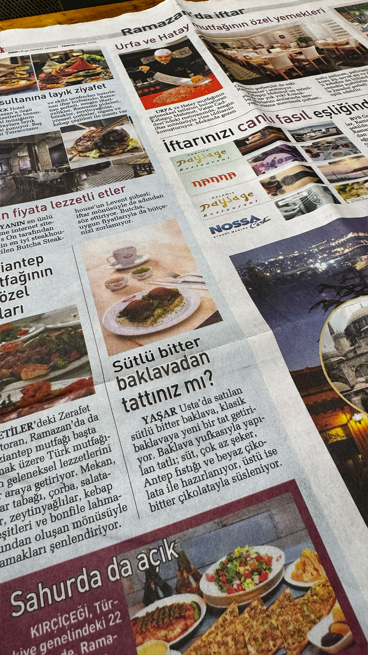 Sütlü bitter baklavadan tattınız mı