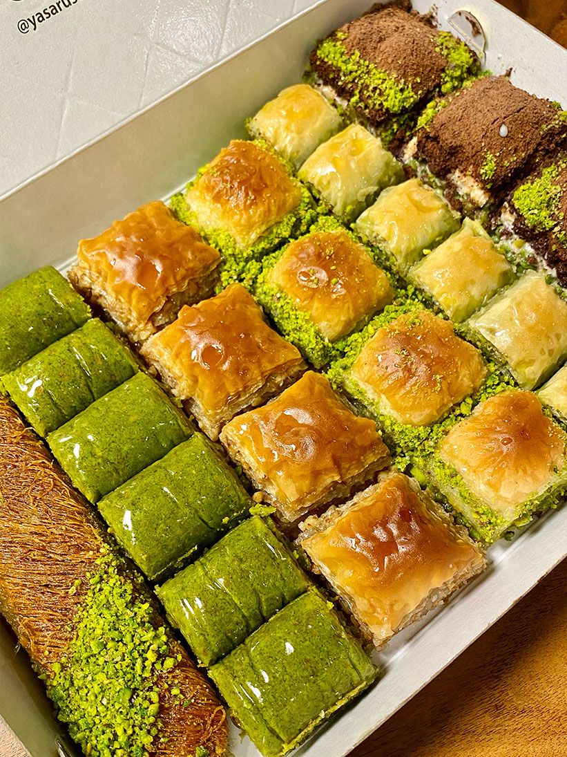 Soğuk baklava kiloluk hediyelik kutu