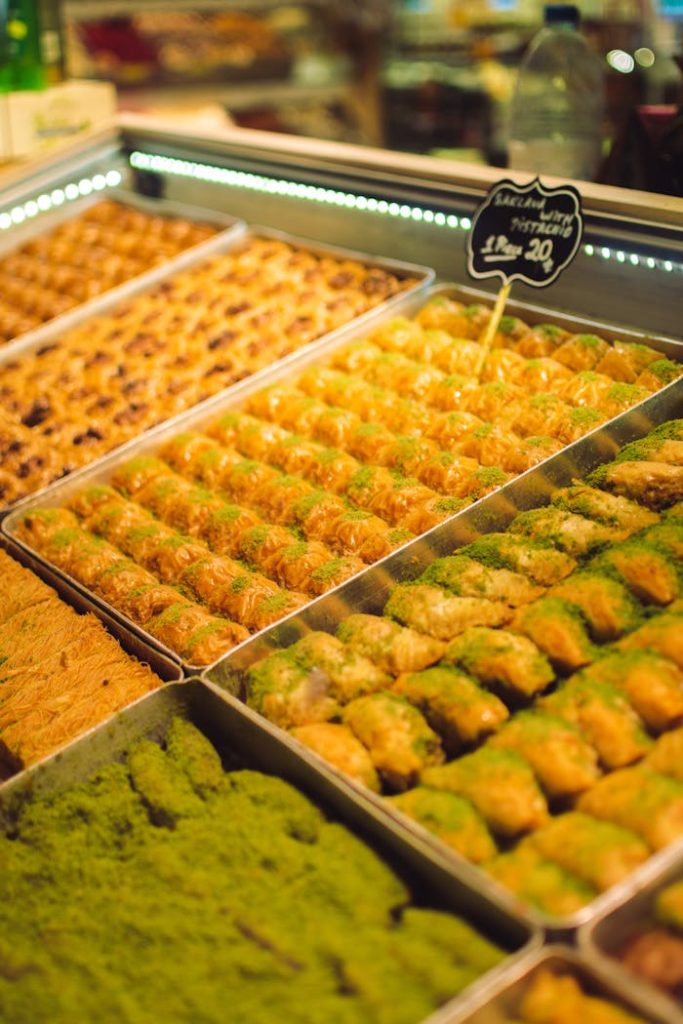 Selection of Baclava in Store